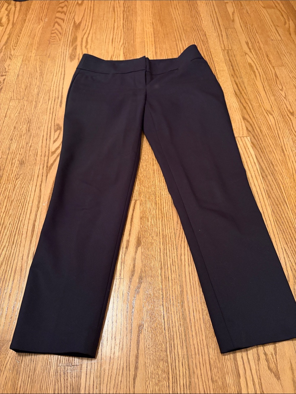 LOFT Navy Straight-Leg Dress Pants